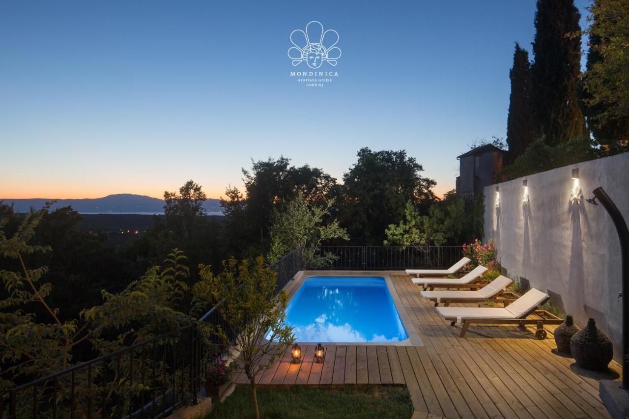 Mondinica Heritage House - Heated Pool Dobrinj エクステリア 写真